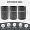 3 Pcs Airtight Coffee Tea Sugar Canisters Vintage Galvanized Iron Kitchen Storage Jars With Lids 5