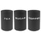3 Pcs Airtight Coffee Tea Sugar Canisters Vintage Galvanized Iron Kitchen Storage Jars With Lids 6