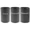 3 Pcs Airtight Coffee Tea Sugar Canisters Vintage Galvanized Iron Kitchen Storage Jars With Lids 8