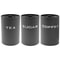 3 Pcs Airtight Coffee Tea Sugar Canisters Vintage Galvanized Iron Kitchen Storage Jars With Lids 8