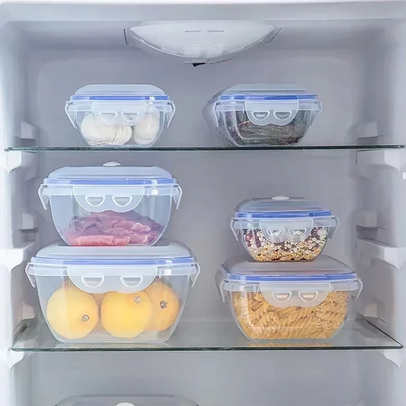 Vacuum Food Storage Container Microwave Safe FreshKeeping Fridge Organizer Box 4