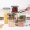 5 Pcs Airtight Food Storage Jar Set Transparent Stackable Kitchen Organizer Containers 3