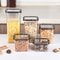 5 Pcs Airtight Food Storage Jar Set Transparent Stackable Kitchen Organizer Containers 4