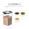 5 Pcs Airtight Food Storage Jar Set Transparent Stackable Kitchen Organizer Containers 11