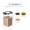 5 Pcs Airtight Food Storage Jar Set Transparent Stackable Kitchen Organizer Containers 11