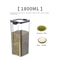 5 Pcs Airtight Food Storage Jar Set Transparent Stackable Kitchen Organizer Containers 13