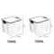 5 Pcs Airtight Food Storage Jar Set Transparent Stackable Kitchen Organizer Containers 9