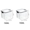 5 Pcs Airtight Food Storage Jar Set Transparent Stackable Kitchen Organizer Containers 9