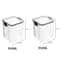 5 Pcs Airtight Food Storage Jar Set Transparent Stackable Kitchen Organizer Containers 17