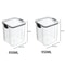 5 Pcs Airtight Food Storage Jar Set Transparent Stackable Kitchen Organizer Containers 17
