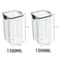 5 Pcs Airtight Food Storage Jar Set Transparent Stackable Kitchen Organizer Containers 12