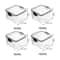 5 Pcs Airtight Food Storage Jar Set Transparent Stackable Kitchen Organizer Containers 7
