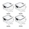 5 Pcs Airtight Food Storage Jar Set Transparent Stackable Kitchen Organizer Containers 7