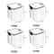 5 Pcs Airtight Food Storage Jar Set Transparent Stackable Kitchen Organizer Containers 18