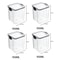 5 Pcs Airtight Food Storage Jar Set Transparent Stackable Kitchen Organizer Containers 18