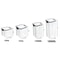 5 Pcs Airtight Food Storage Jar Set Transparent Stackable Kitchen Organizer Containers 20