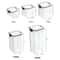 5 Pcs Airtight Food Storage Jar Set Transparent Stackable Kitchen Organizer Containers 15