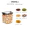 5 Pcs Airtight Food Storage Jar Set Transparent Stackable Kitchen Organizer Containers 16