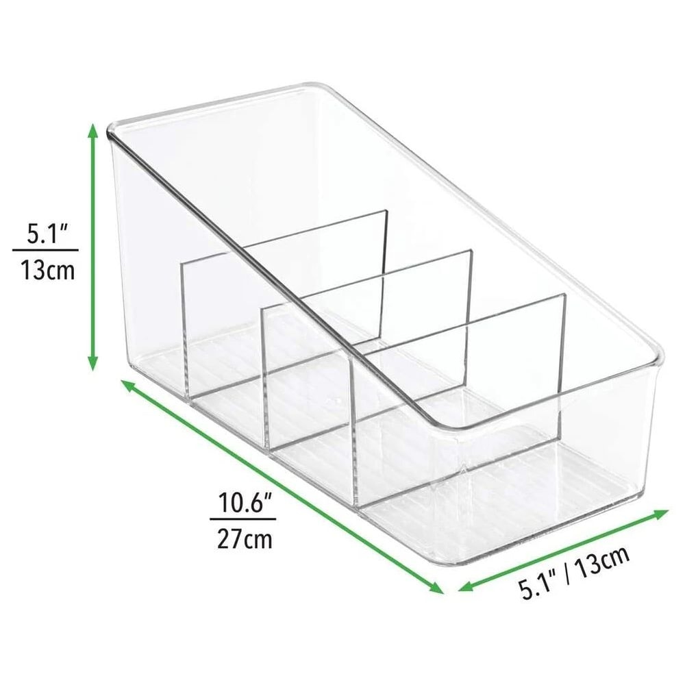 4Layer Transparent Pantry Organizer MultiSection Food Packet Kitchen Storage Container 4
