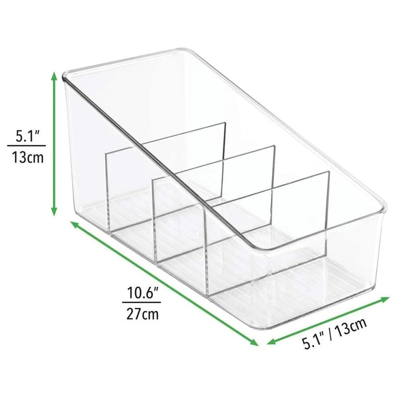 4Layer Transparent Pantry Organizer MultiSection Food Packet Kitchen Storage Container 4