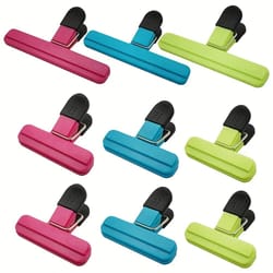 heavy duty food bag clips set – reusable kitchen snack sealing clips for fresh storage