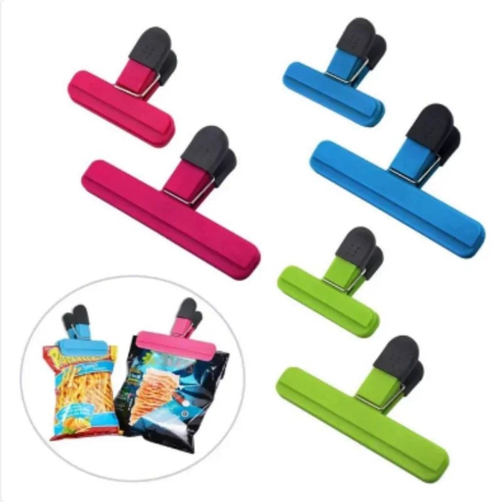 Heavy Duty Food Bag Clips Set Reusable Kitchen Snack Sealing Clips For Fresh Storage 6