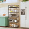 MultiLayer Floor Standing Kitchen Storage Rack Microwave Oven Household Organizer Shelf 0