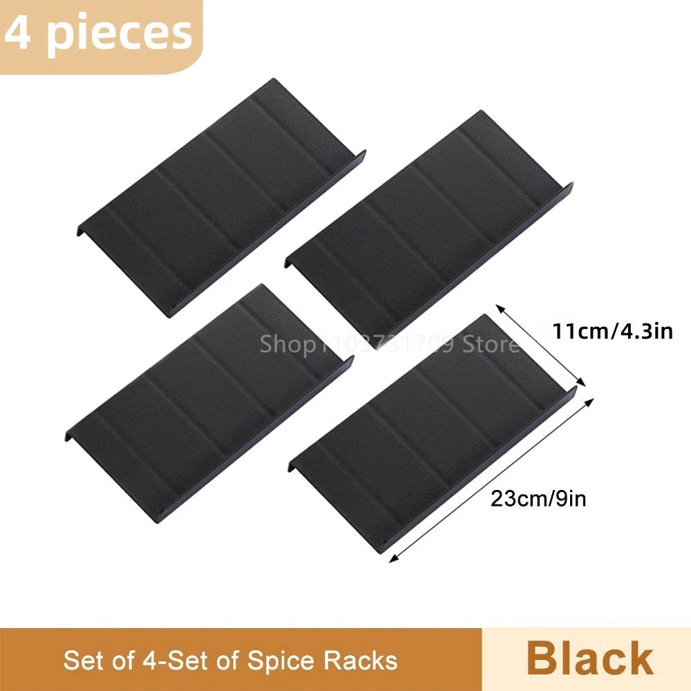 4Layer Adjustable Spice Drawer Organizer Expandable Kitchen Seasoning Rack Set 8