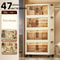 Foldable Storage Box With Clear Door Large Capacity Organizer Bin For Clothes Books Toys 7