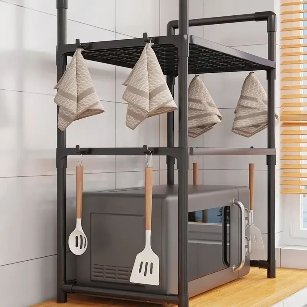 Microwave Oven Storage Rack MultiLayer Countertop Kitchen Organizer Shelf 1