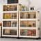 Multifunction Folding Storage Cabinet Large Capacity Dustproof Wardrobe Organizer 1