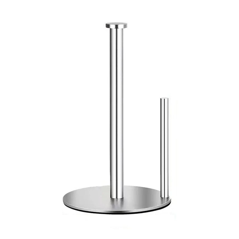 Stainless Steel Kitchen Roll Holder HeavyDuty Countertop Paper Towel Organizer 4