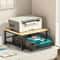 Modern Kitchen Microwave Storage Rack Solid Wood Metal Countertop Organizer Shelf 5