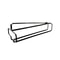 NoDrill Hanging Wine Glass Holder Inverted Iron Stemware Storage Rack 6