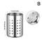 Stainless Steel Cutlery Holder Drainage Utensil Organizer For Spoons Forks Chopsticks 7