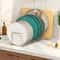 Expandable Small Dish Drainer Rack Metal Kitchen Plate Holder With Drip Tray 4
