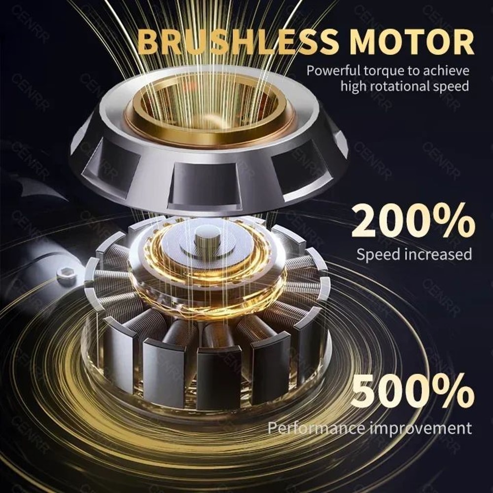 CENRR Cordless Handheld Car Vacuum Cleaner 998000PA Portable Wireless Cleaning Machine 5
