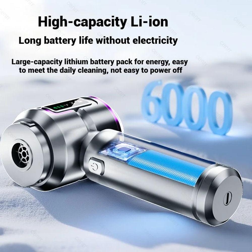 Mini Cordless Car Vacuum Cleaner 998000PA Portable Handheld Blower Dust Cleaner 5