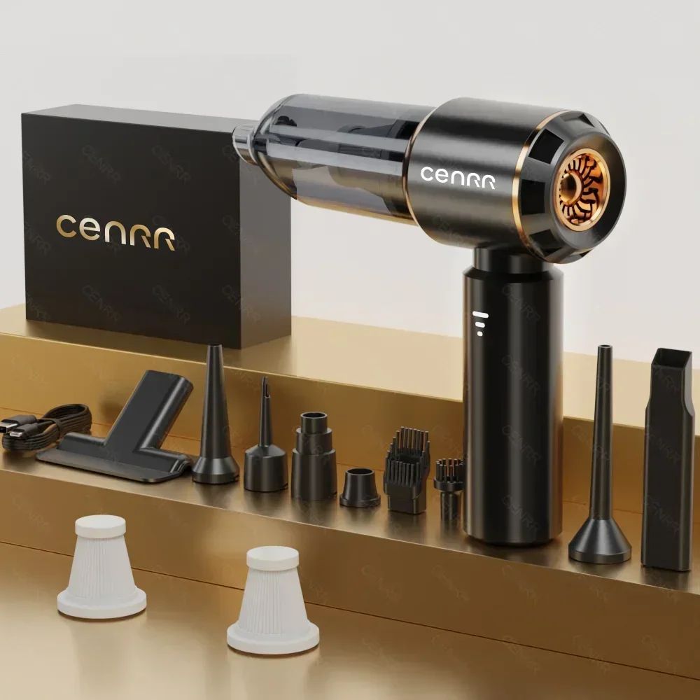 CENRR 998000PA Cordless Car Vacuum Cleaner Portable Handheld Blower Wireless Dust Cleaner 7