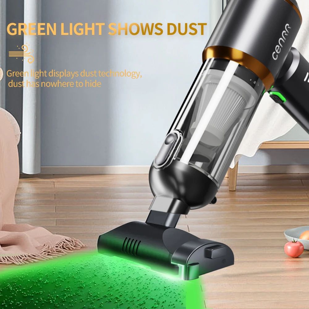 CENRR 998000PA Mini Cordless Car Vacuum Cleaner Portable Handheld Dust Blower Wireless Cleaner 4