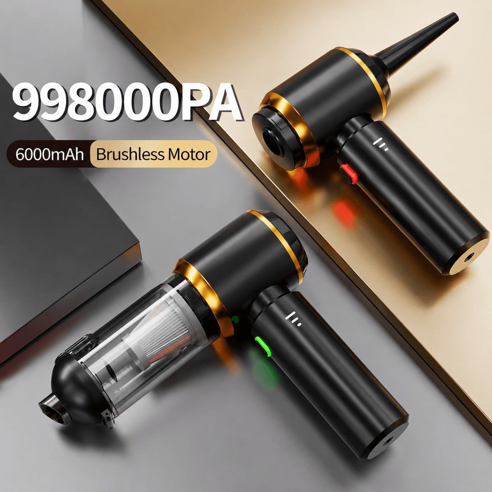 CENRR 998000PA Mini Cordless Car Vacuum Cleaner Portable Handheld Dust Blower Wireless Cleaner 0