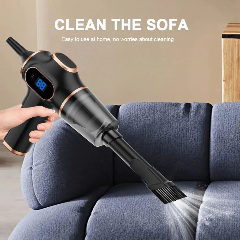 Wireless Mini Car Vacuum Cleaner HighPower Portable Handheld Carpet Sofa Cleaner 5