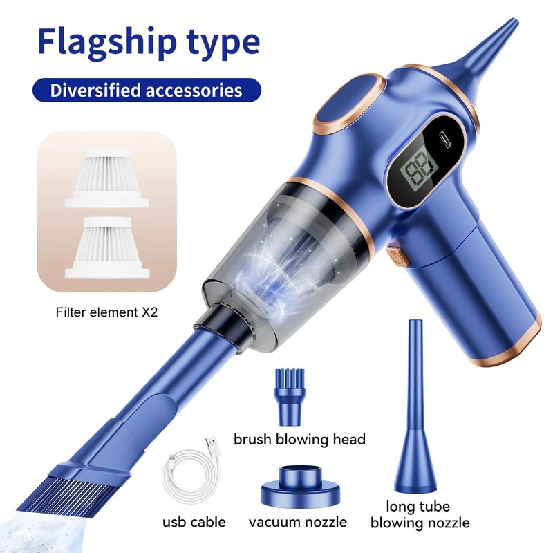 Wireless Mini Car Vacuum Cleaner HighPower Portable Handheld Carpet Sofa Cleaner 7