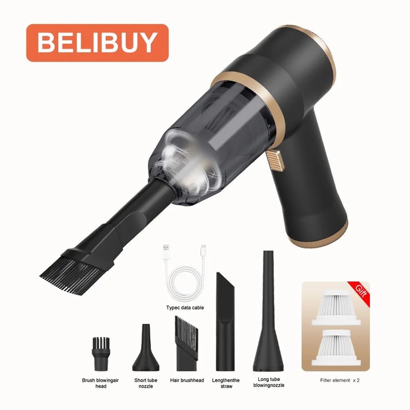 Wireless HighPower Car Vacuum Cleaner Portable Handheld Carpet Bedroom Cleaning Machine 8