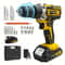 21V Lithium Cordless Electric Drill Set MultiFunction Power Screwdriver Home DIY Tool Kit 9