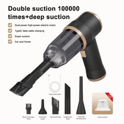2-in-1 high power car blower vacuum – portable cordless dust cleaner for auto & home