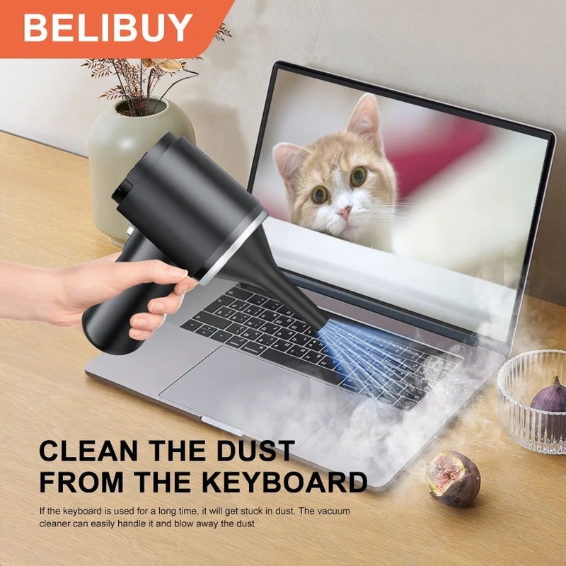 BELIBUY Portable Wireless Car Vacuum Cleaner HighPower Mini Carpet Home Cleaner 0