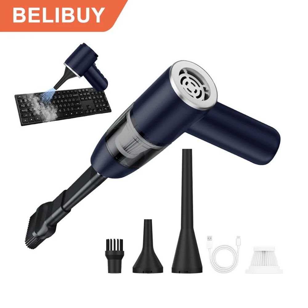 BELIBUY Portable Wireless Car Vacuum Cleaner HighPower Mini Carpet Home Cleaner 5