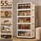 Multifunction Folding Storage Cabinet Large Capacity Dustproof Wardrobe Organizer 16
