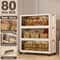 Multifunction Folding Storage Cabinet Large Capacity Dustproof Wardrobe Organizer 18